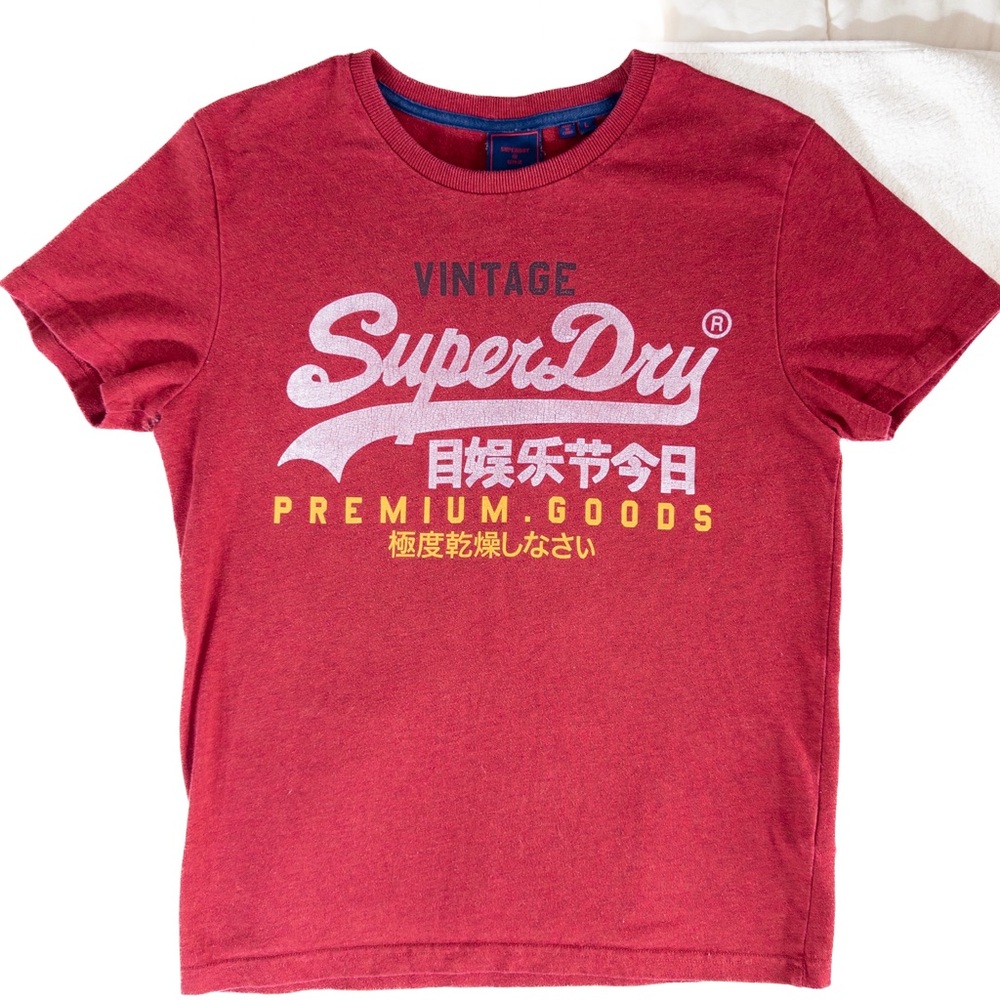 SuperDry Kids Red Graphic T-Shirt